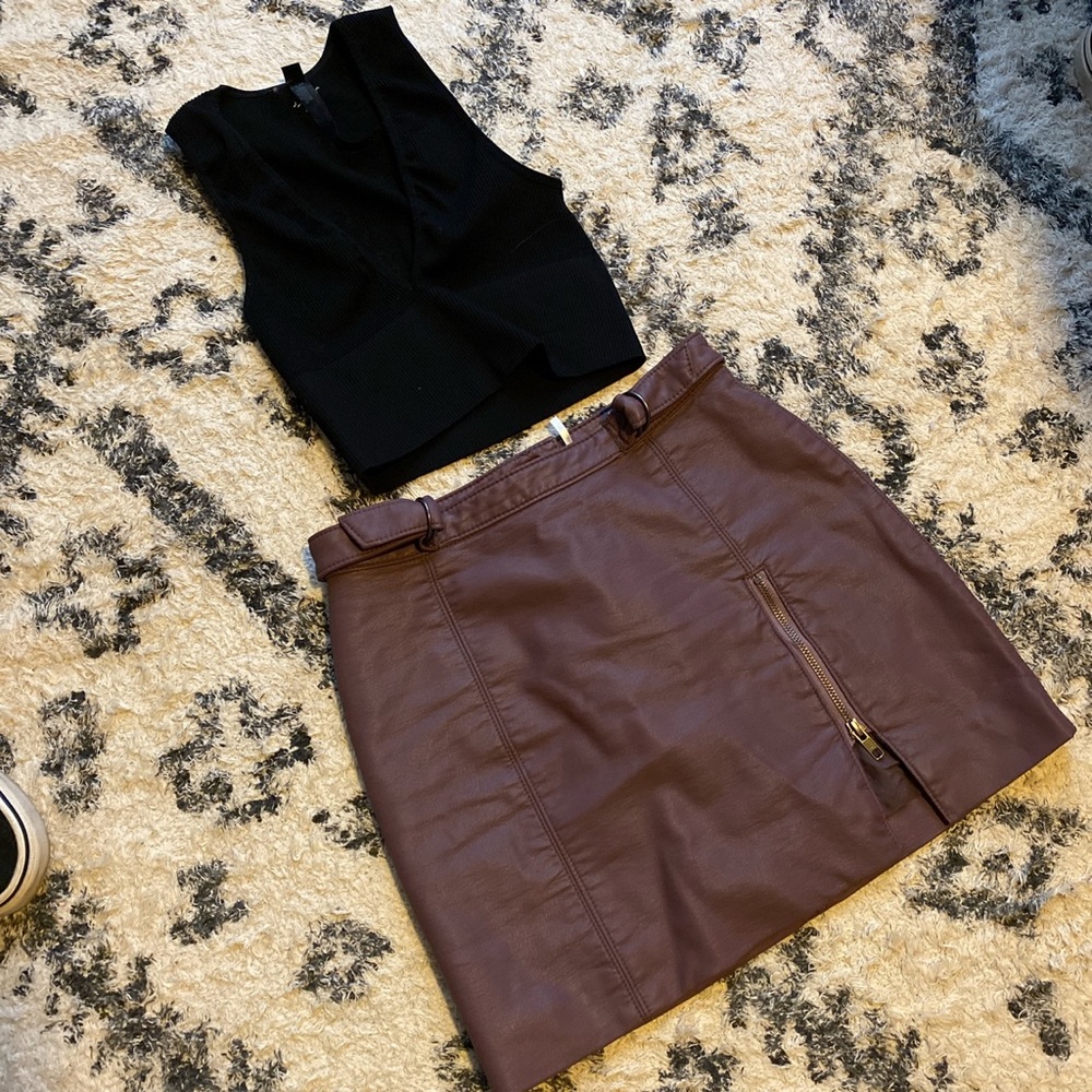 Free people mini skirt